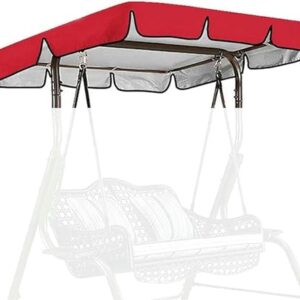 BTURYT Replacement Canopy for Swing Seat 2 ; 3 Seater Sizes, Garden Swing Canopy Replacement Waterproof, Outdoor Garden Chair Awning Cover