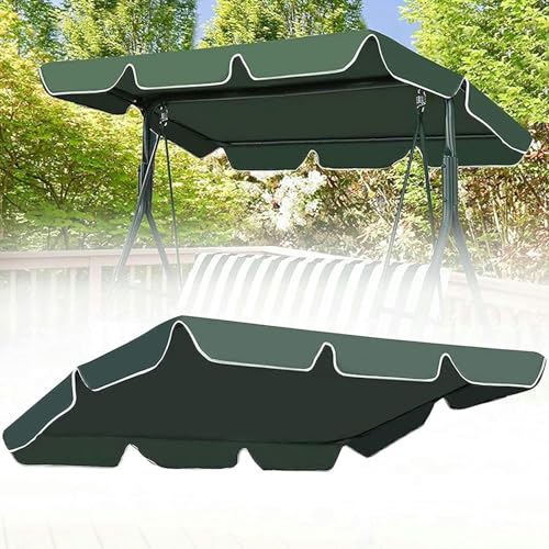 BTURYT Replacement Canopy for Swing Seat 2 Seater 3 Seater Swing Chair Canopy Replacement Cover Patio Swing Chair Cover, 600D Waterproof/UV Resistant