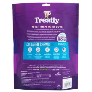 Treatly USA Collagen Chips Assorted Dog Chew Treats - Natural Flavor, 14oz/1 Pack