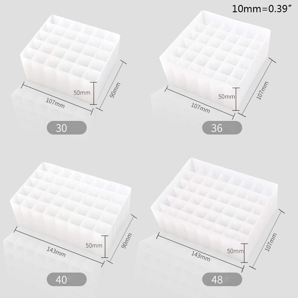 JinGuoZiLP 30/36/40/48 Slots Plastic Marker Pen Box Storage Holder Brush Pencil Rack Table Stand Paint Brushes Holding Organizer