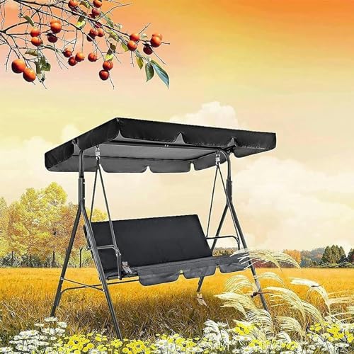 BTURYT Replacement Canopy for Swing Seat 2 ; 3 Seater Sizes, Garden Swing Canopy Replacement Waterproof, Outdoor Garden Chair Awning Cover