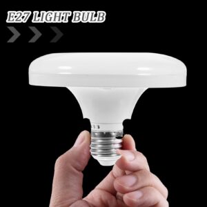 DOITOOL LED Light Bulb 24W E27, Flat Light Bulb UFO LED Lamp Incandescent Equivalent Energy Saving High Power Ceiling Light Bulb for Home Lighting, E27 Bulb Base UFO LED Light