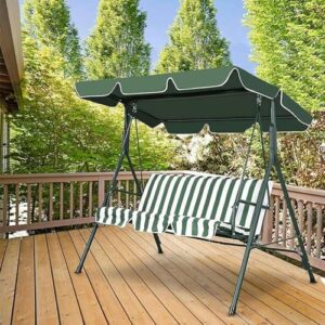 BTURYT Replacement Canopy for Swing Seat 2 Seater 3 Seater Swing Chair Canopy Replacement Cover Patio Swing Chair Cover, 600D Waterproof/UV Resistant