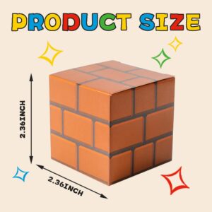 SUYEPER Super Theme Treat Boxes For Birthday Party Favors Decorations Supplies Brick and Question Boxes Party Gifts (12PCS)