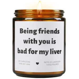 best friends birthday gifts for women, gifts for women men best friends sister brother, funny gifts for women birthday gifts for her, gag gifts for her, soy wax lavender scented candles gifts