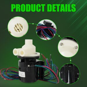 LEAPTREND APTA92P10WD1 Pump Motor Assembly with Capacitor Fit for Hoshizaki Ice Machine 120V KM-320 KM-500 KM-600 KM-630 KM-650 KM-800 KM-900 Series 900-SD B-500PF B-700PF URC-12F KM-450