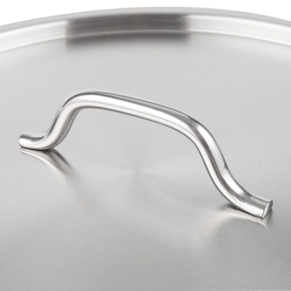 Soro Essentials- Stainless Steel Stock Pot Lid 19-11/16" Diameter x 1-19/64" Height- Fits 80 and 100 qt. Stock Pot Multipurpose Cooking Stock Pot Cover for Boiling Soup Stew Pot Lid Cookware