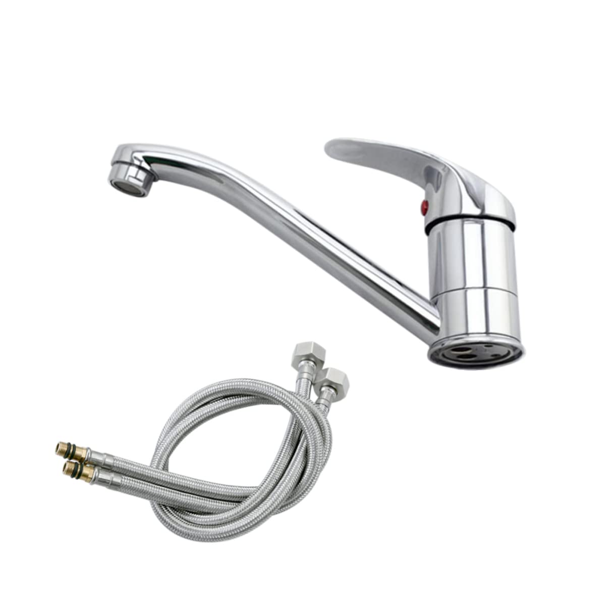 Hemobllo Kitchen Sink Faucet Water Tap Kitchen Faucet Washbasin Mixer Tap Bathtub Faucet Bath Mixer Tap Faucets for Bath Sinks to Rotate Wash Basin All Bronze