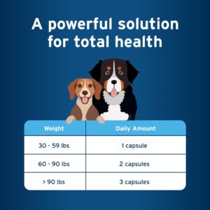 Pet Protect from The Makers of Advantage Omega 3 Supplement for M/L Dogs | 250 Capsules