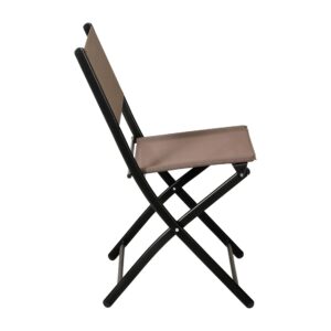 Flash Furniture Brazos Commercial Indoor-Outdoor Folding Chairs, Flex Comfort Backs/Seats, Metal Frames, Portable Lightweight Foldable Design, Set of 2, Brown/Black