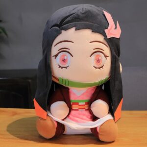 BGVEI Nezuko Plush Toy Anime Slayer Cartoon Soft Stuffed Animal Plushies Soft Doll Home Decor Pillow Birthday Gift for Kids - 8.2inch