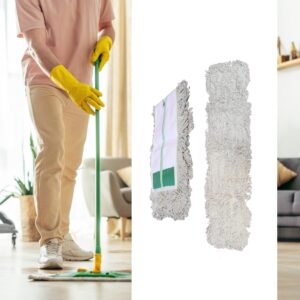 36-Inch Looped End Dust Mop for Hardwood Floors - Commercial & Residential Dust Mops for Wood Floors, Tile, Laminate - Floor Dust Mop Washable Head - Dustmop for Floor Cleaning ((Mop is Not Included)