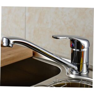 Hemobllo Kitchen Sink Faucet Water Tap Kitchen Faucet Washbasin Mixer Tap Bathtub Faucet Bath Mixer Tap Faucets for Bath Sinks to Rotate Wash Basin All Bronze