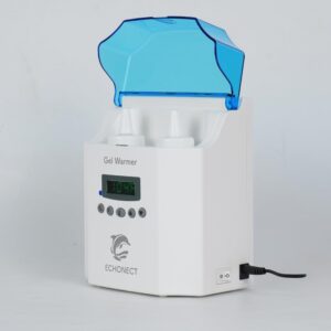 premium digital 2-bottle gel warmer, ultrasound gel warmer, gel warmer ultrasound, massage oil warmer, one-year warranty