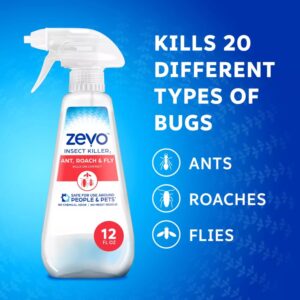 Zevo Multi Insect Killer Spray, Ant, Roach & Fly Bug Spray, Twin Pack