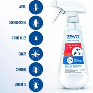 Zevo Multi Insect Killer Spray, Ant, Roach & Fly Bug Spray, Twin Pack