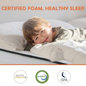 Queen Mattresses, 6/8/10/12 Inch Innerspring Mattress Medium Firm Queen Mattress for Pressure Relief, Spring Memory Foam Mattress, Certipur-Us Fiberglass-Free Queen Size Mattresses (Queen, 8 In)