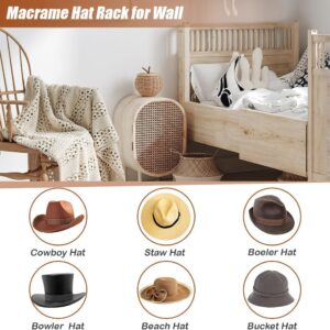 Lanxitown10Pcs Cowboy Hat Cover and One Cowboy Hat Rack Hat Protector Boho Bedroom Decor Hat Hangers For Wall Cowboy Hat Holder Hat Rack For Wall Hat Holder On Wall Cowboy Hat Case (A)