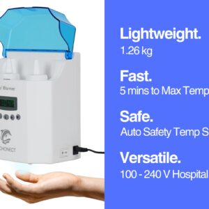 Premium Digital 2-Bottle Gel Warmer, Ultrasound Gel Warmer, Gel Warmer Ultrasound, Massage Oil Warmer, one-Year Warranty