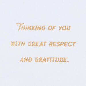 American Greetings Thank You Card for Military (Respect and Gratitude)