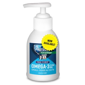 pet protect from the makers of advantage omega 3 supplement for small dogs & cats | 4-oz.