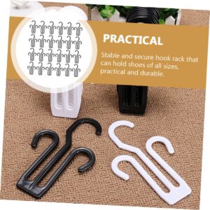 MAGICLULU 72 Pcs Shoe Rack Plastic Hooks for Hanging Shoes Hanger Suction Cup Towel Hook Sandals Drying Hook Excerise Bike Closet Drying Rack Boot Hooks Shoes Holder Slipper Rack Slippers