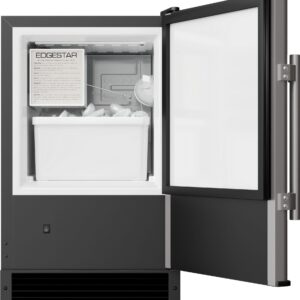 EdgeStar IB121 15 Inch Wide 12 Lbs. Capacity Built-In Ice Maker with 15 Lbs. Daily Ice Production - Stainless Steel