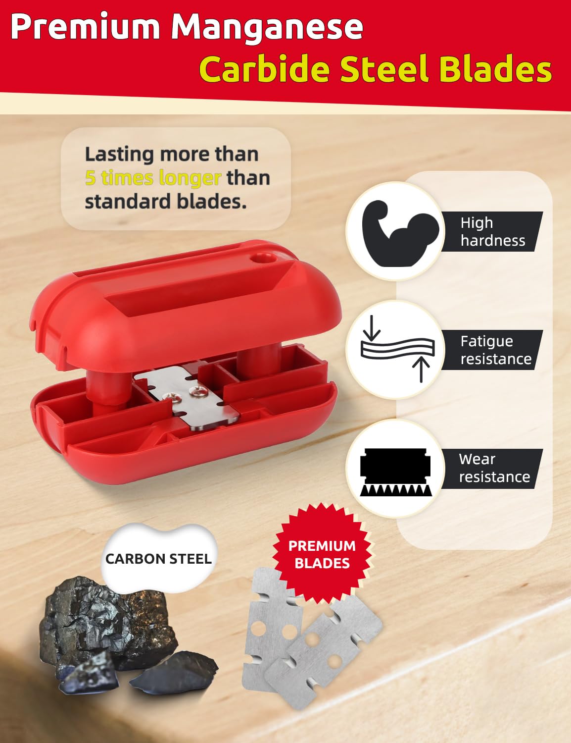 Edge Banding Trimmer, Edge Banding Cutter with Tungsten Carbide Blades, Woodworking Edge Banding Trimmer Tool for All Directions