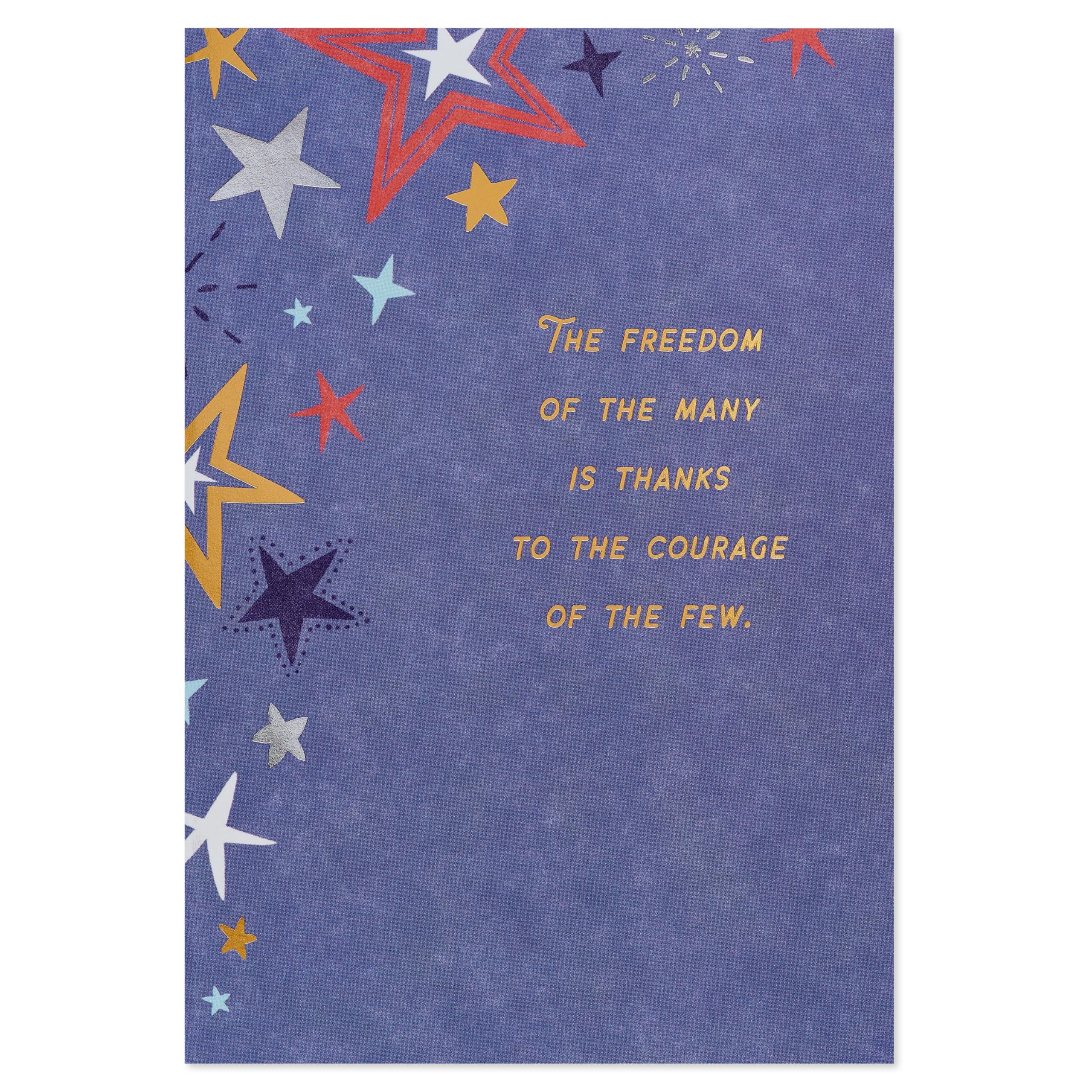 American Greetings Thank You Card for Military (Respect and Gratitude)