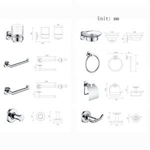 Fixtures,Wall-Mounted Bathroom Rack Accessory,Bathroom Hardware,Ideal for Use in Bedrooms, Bathroom, Kitchen, Laundry Room, (Color : 12)