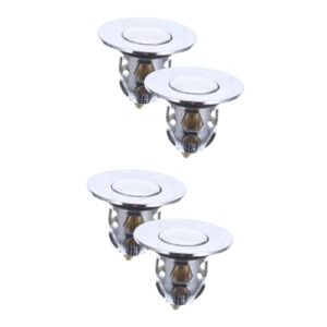 4 pcs drain jumper core washbasin plug sink plug bathroom sink stopper replacement bathtub stopper drainer basin drain strainer sink drain filter tub drain plug sink stoppers