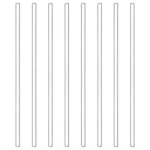 stonylab Glass Stirring Rods, 9.84 Inch Long Borosilicate Glass Rods Stirrers Sticks with Rounded Ends Solid Glass Stick for Lab Kitchen Science, 8-Pack