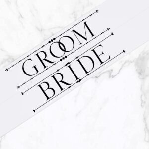 Party to Be Bride & Groom Sashes Set (Set A)