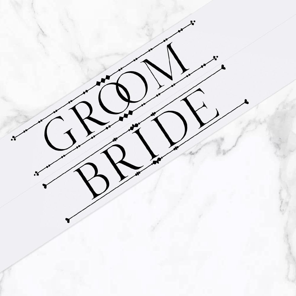 Party to Be Bride & Groom Sashes Set (Set A)