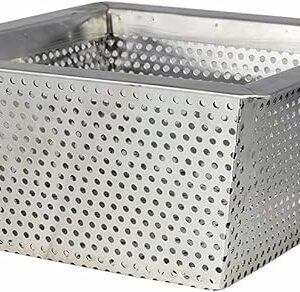 Express KitchQuip Commercial Flood Drain Strainer (Stainless Steel, 10" x 10" x 5")