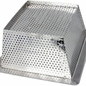 Express KitchQuip Commercial Flood Drain Strainer (Stainless Steel, 10" x 10" x 5")