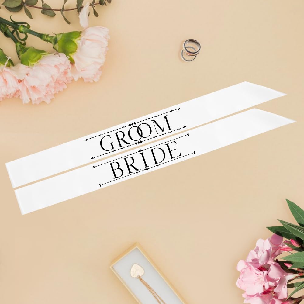 Party to Be Bride & Groom Sashes Set (Set A)