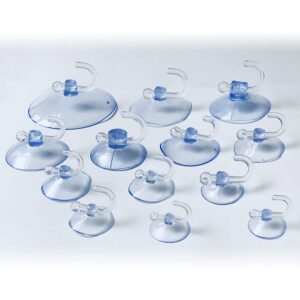 4Pcs Clear Wall Hooks Hanger Kitchen Bathroom Suction Cup Reusable Plastic Suckers Lovely and Attractive