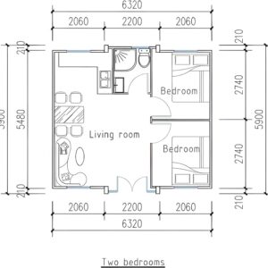 Insulated Expandable | Prefabricated House | 20ft x 40ft | Modern Villa | Big Living Rooms | Sound Proof | Water Proof | Rust Free | Earthquake Proof | Hurricane Proof | Personal | Office Site, White