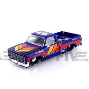 True Scale Miniatures Model Car Compatible with Chevrolet Silverado Kaido Works V2 Limited Edition 1/64 Diecast Model Car Kaido House KHMG099, Blue