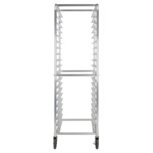 YIYIBYUS Baking Pan Rack, 20-Tier Bakery Rack Commercial Kitchen End Load Bun Sheet Pan Rack with Casters, Racking Trolley Storage for Kitchen Bakery Restaurant Catering