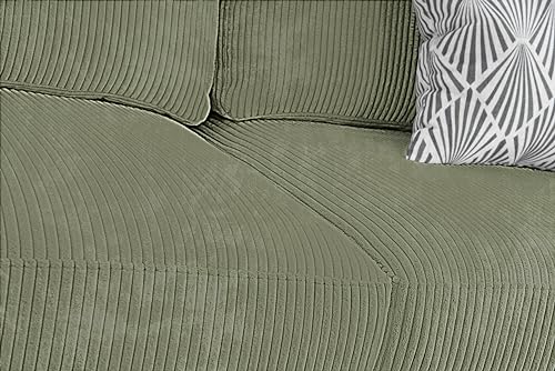 Legend Vansen 7PCS Corduroy Flexible Combination Sofa Sectional, Olive