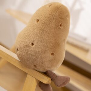 POPOTATO Large Potato Stuffed Animal - 10.23'' Kawaii Potato Plush - Plushy and Squishy Food Pillow Toy - Cute Plushie Toys Gift for Boys and Girls