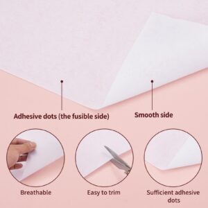 Medium Weight 12"X 30 Yards Fusible Interfacing for Sewing,Iron-On Non-Woven Interfacing Fabric,Polyester Single-Sided Interfacing for Sewing Supplies