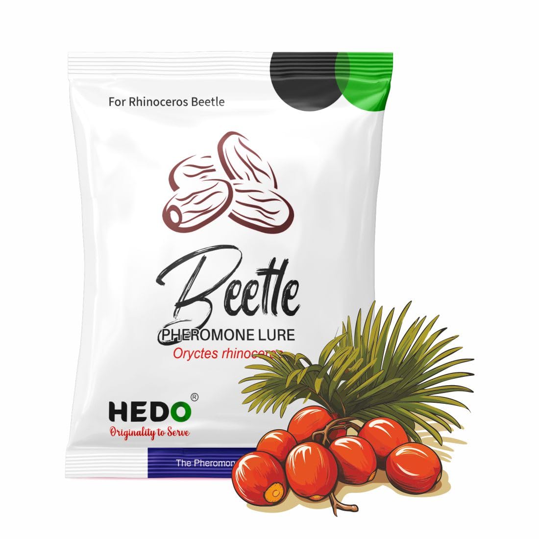 HEDO Beetle Lure Pack of 10| Pheromone Lure for Rhinoceros Beetle (oryctes Rhinoceros) for Coconut & Palm Tree