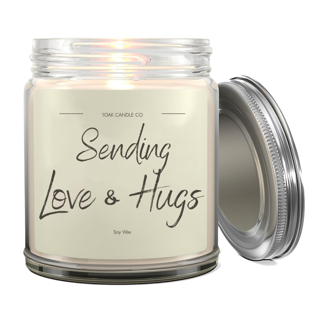 1OAK Vanilla Soy Candles - Big Hug Candle - Grief Gifts for Women - Thinking of You Gifts for Women - Sympathy Gift - Condolence Gift - Sympathy Candle - Cheer Up Gifts - Sending You a Hug Candle