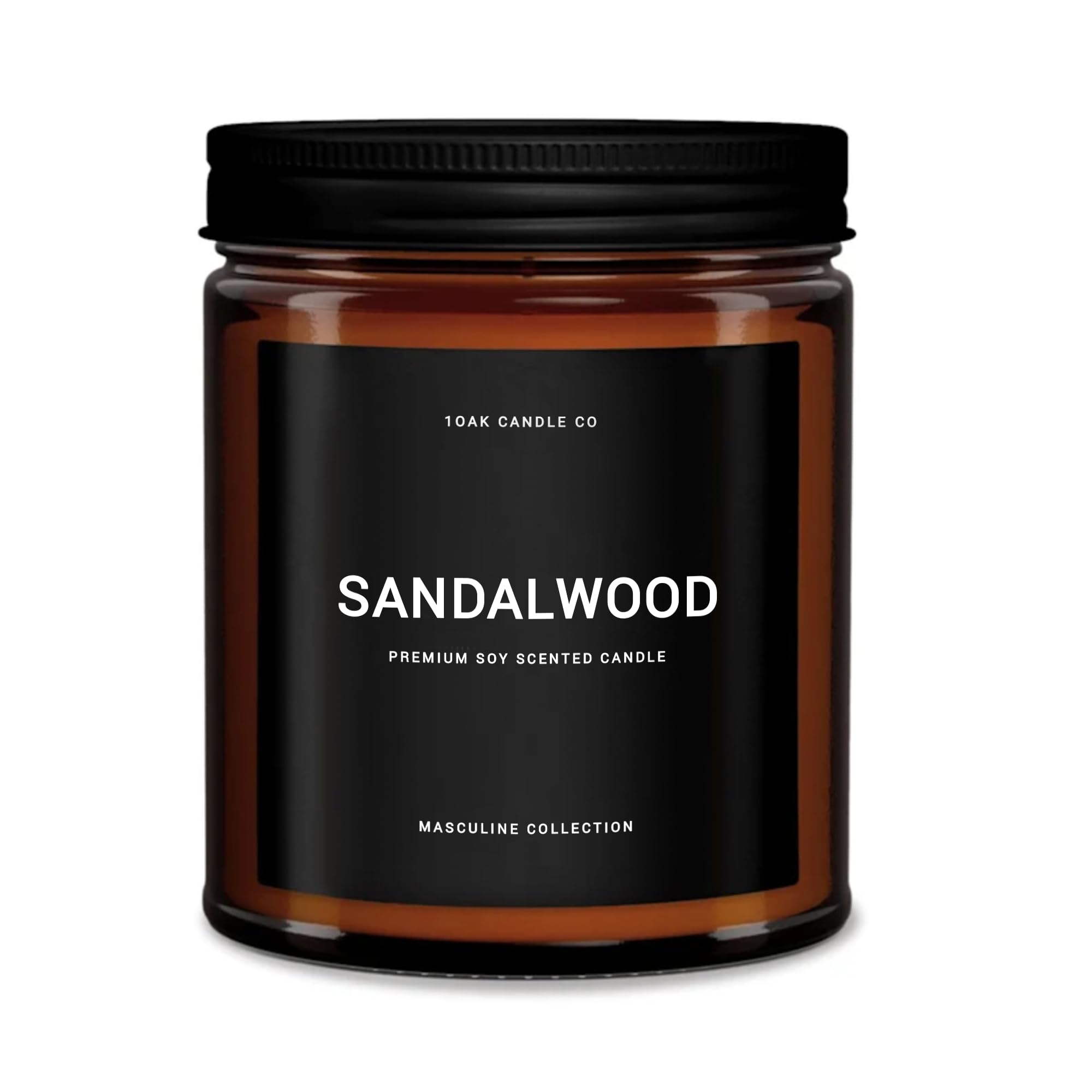 1OAK Scented Candles for Men - Sandalwood Candles - Mens Candles for Home - Masculine Candle - Soy Wax Scented Candles - Long Burning Candles Premium - Soy Wax