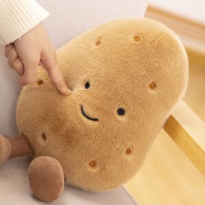 POPOTATO Large Potato Stuffed Animal - 10.23'' Kawaii Potato Plush - Plushy and Squishy Food Pillow Toy - Cute Plushie Toys Gift for Boys and Girls