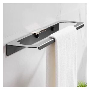 Towel Racks Towel Holder Bath Towel Bar, Thicken 304 Stainless Steel Towel Holder, 22.4 Inch Black Gold Towel Rail, Wall Mounted for Bathroom, Kitchen, Hotel, Bathroom Accessories