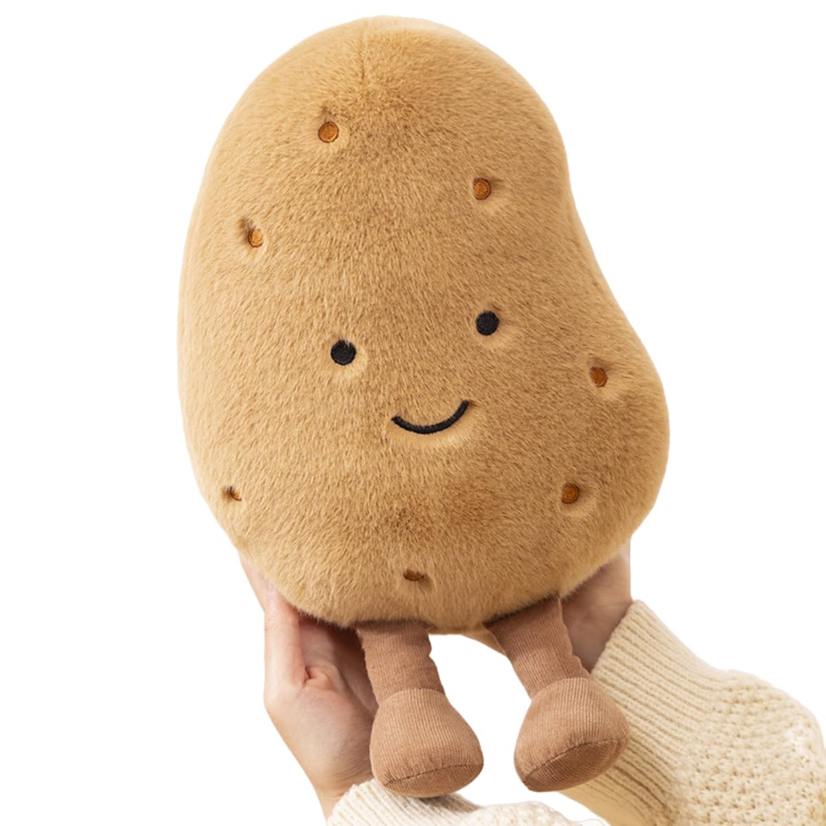 POPOTATO Large Potato Stuffed Animal - 10.23'' Kawaii Potato Plush - Plushy and Squishy Food Pillow Toy - Cute Plushie Toys Gift for Boys and Girls